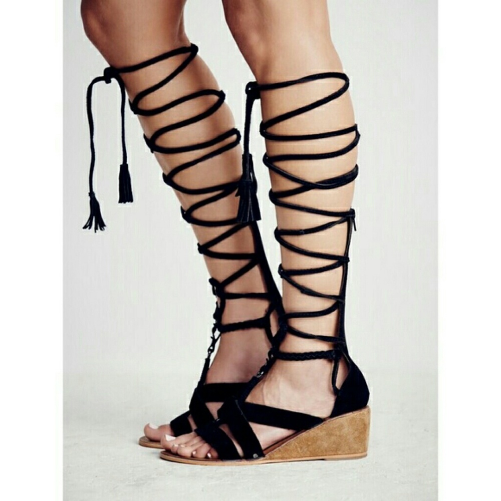 New FP Saltarello wedge gladiator sandals