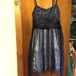 Glittery purple/blue homecoming dress