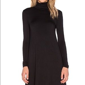 Black turtleneck dress