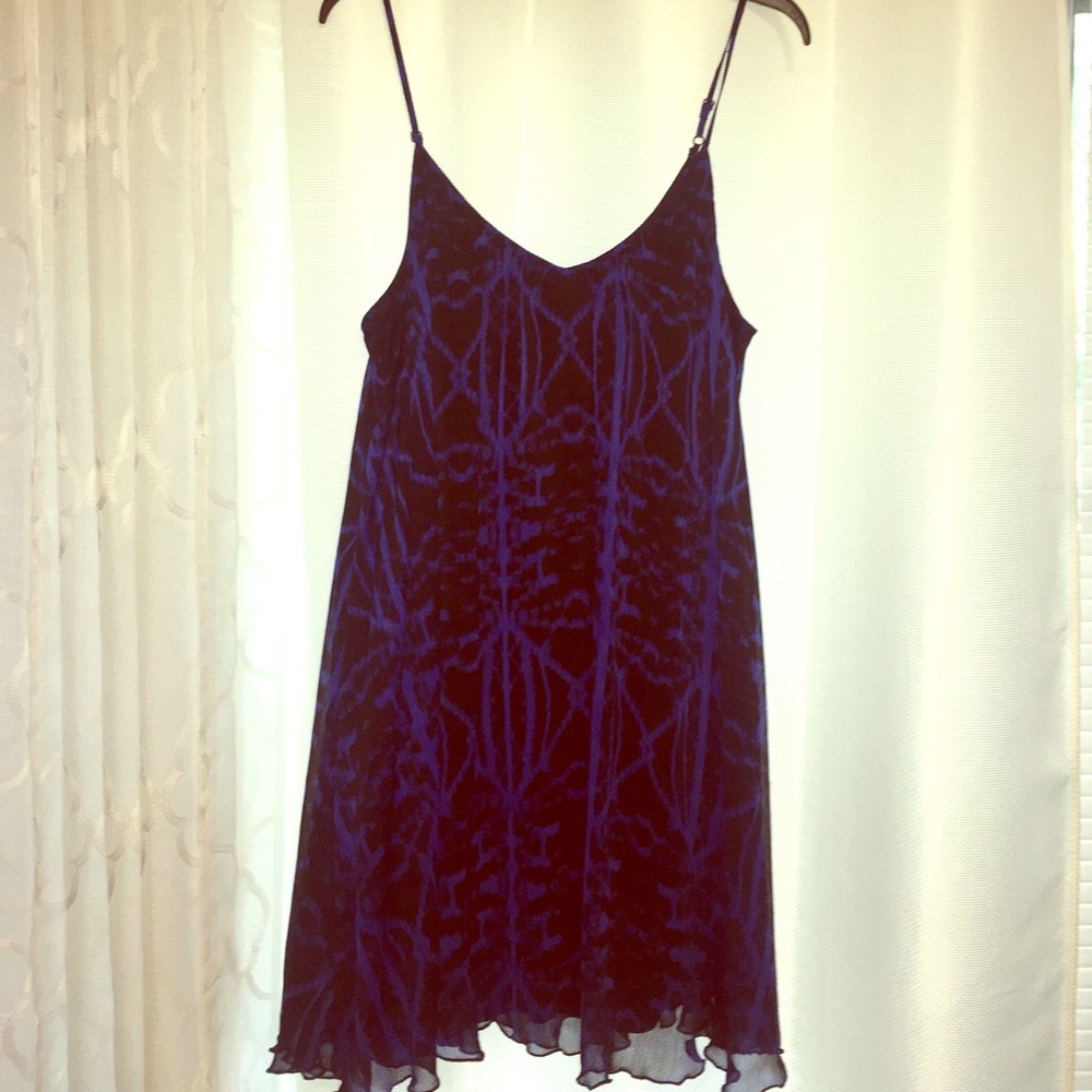 Blue and black dress. Size L