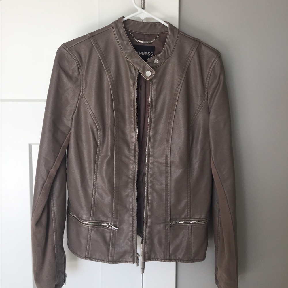 Express faux leather jacket!!
