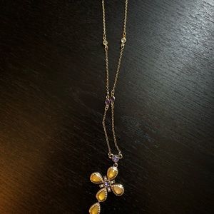 Avon, gold cross necklace
