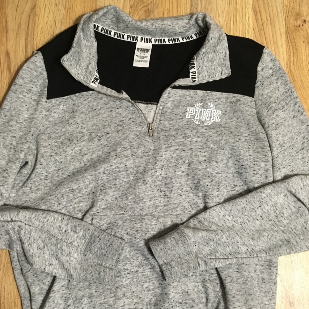 PINK quarter zip sweatshirt