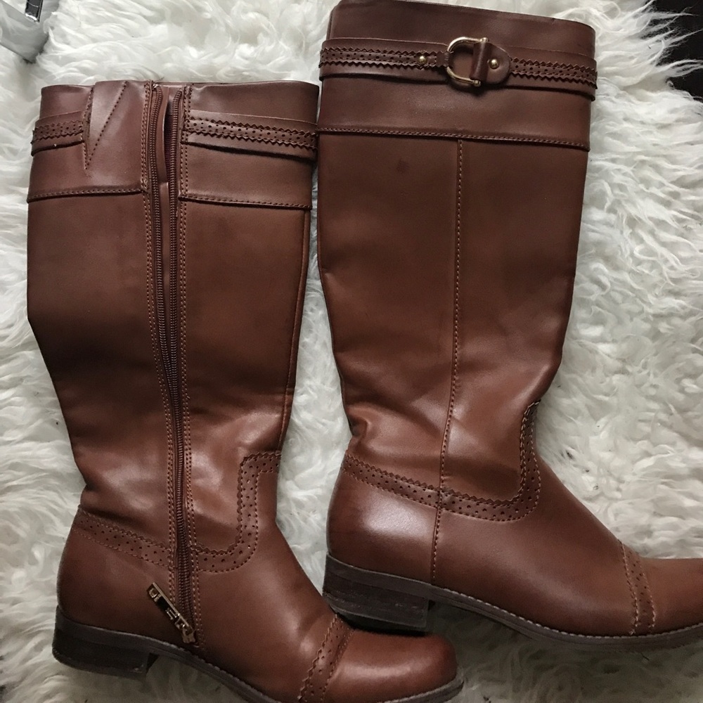 Tommy Hilfiger Brown Riding Boots