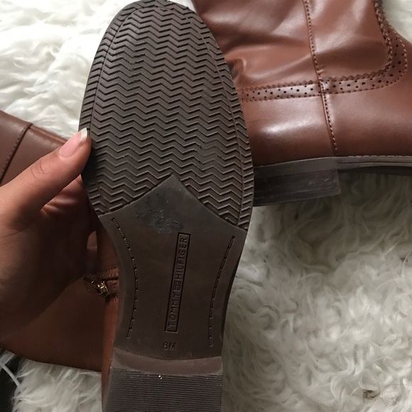 Tommy Hilfiger Brown Riding Boots - Picture 2 of 3