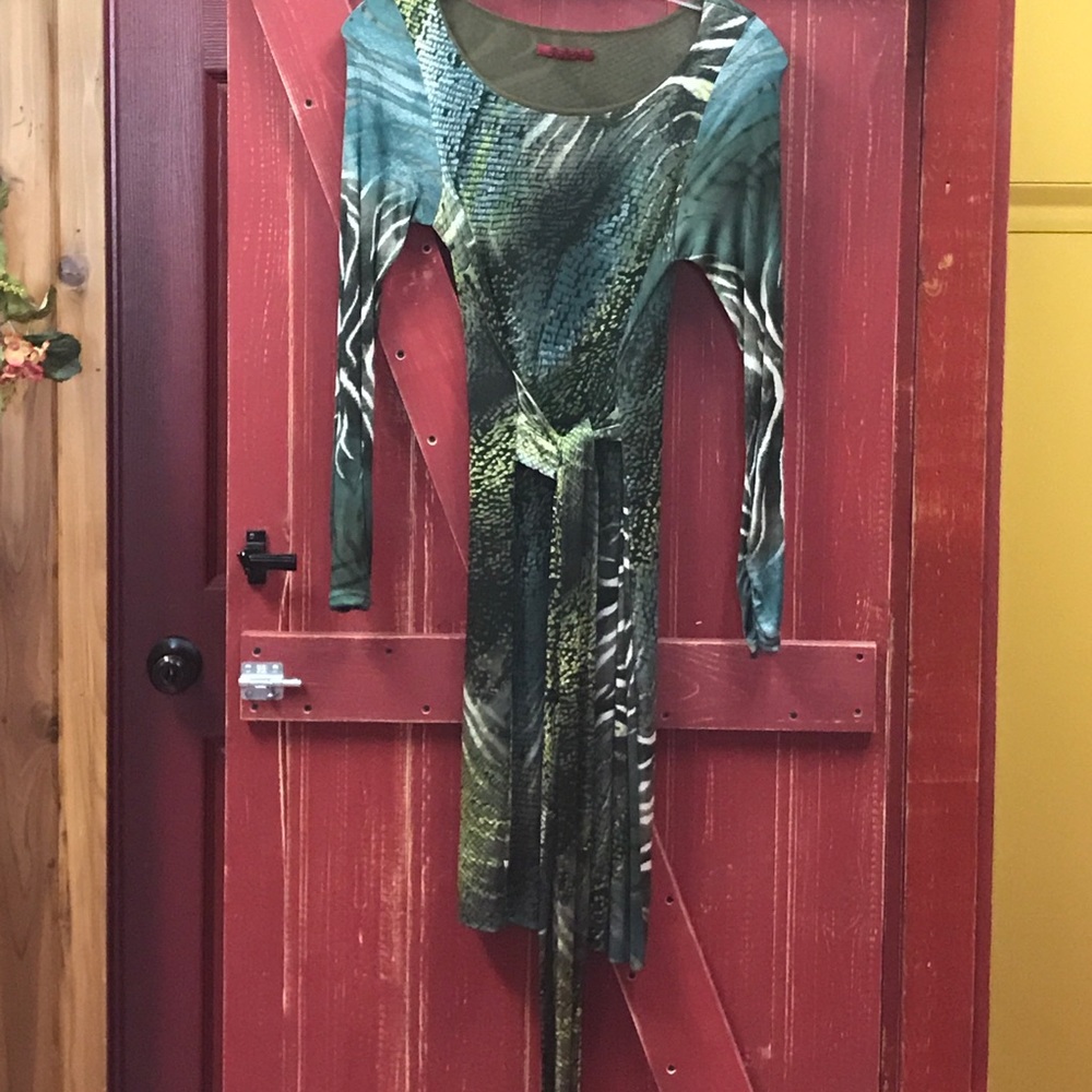 Gorgeous snakeskin print dress