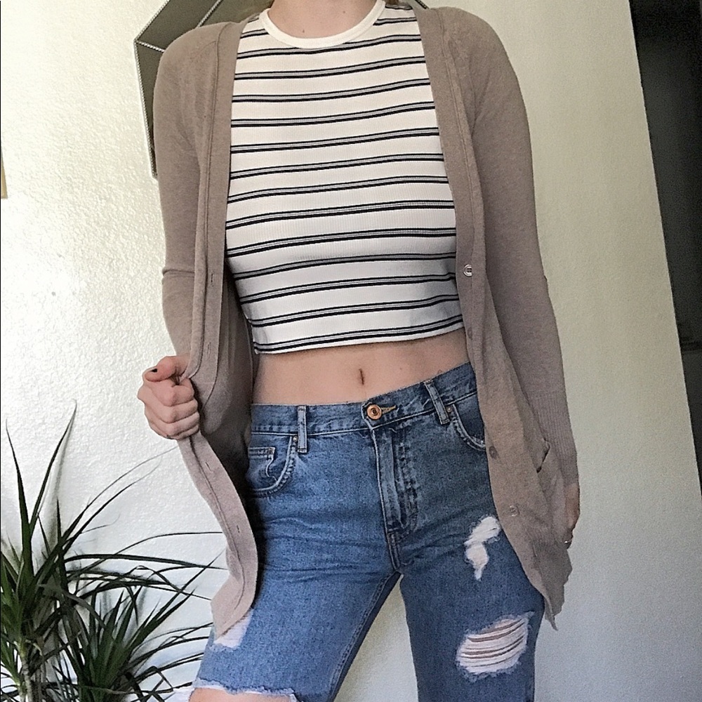 Zara elbow patch cardigan