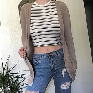 Zara elbow patch cardigan