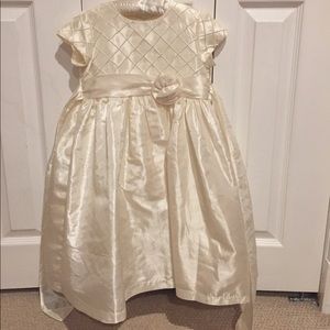 Cream colored formal dress