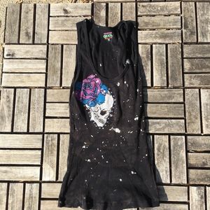Black Grail Skull-Print Tank! Bejeweled too :)