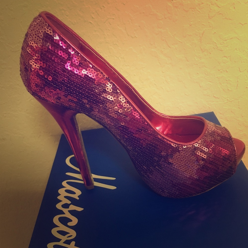 Sequin Heels