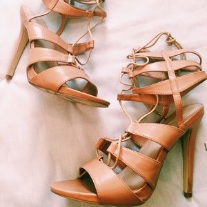 Nude Strappy Heels