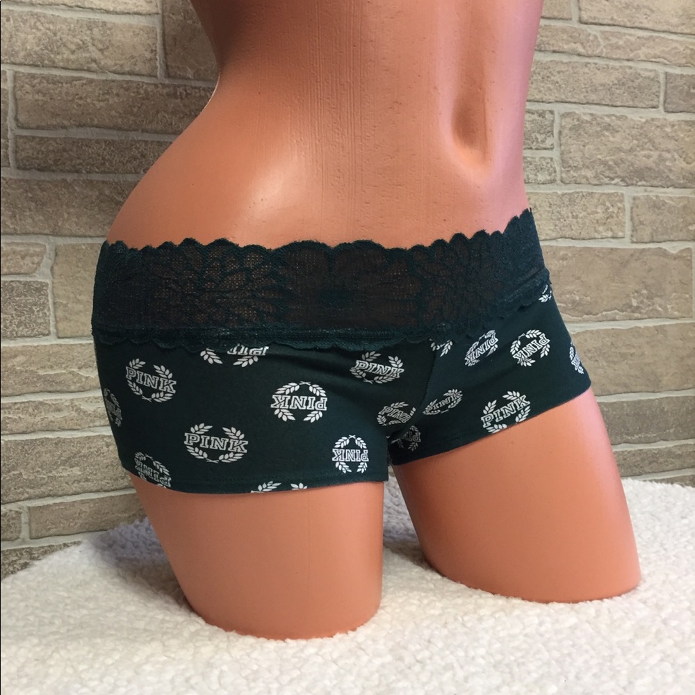 🅟🅘🅝🅚 Lace low rise boy-shorts