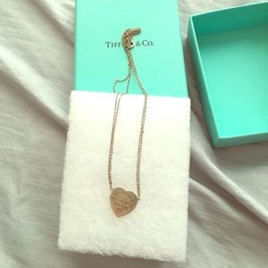 Tiffany & Co. Heart Pendant Necklace, Authentic