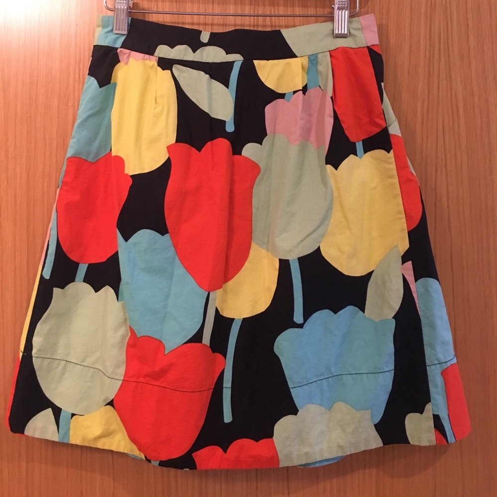 Tulip Print Anthropologie Skirt - Picture 2 of 4