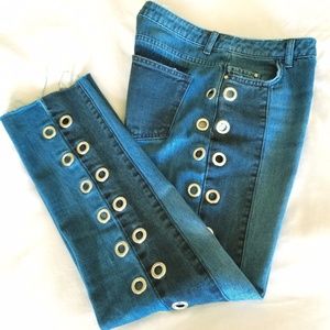 Missguided Eyelet Jeans