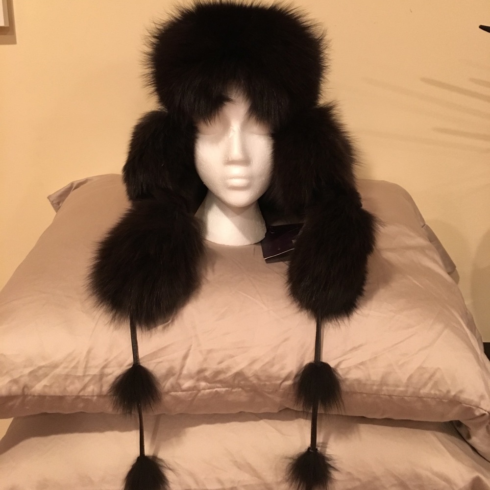 Fox fur winter hat