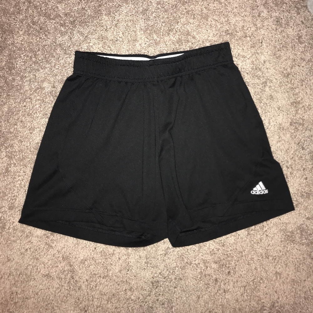 Black adidas athletic shorts