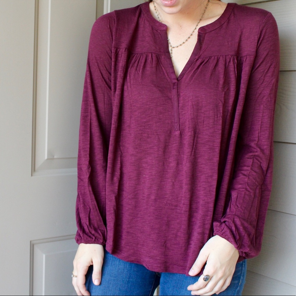 Maroon Cotton Top
