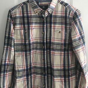 Penfield flannel purchased from Madewell.