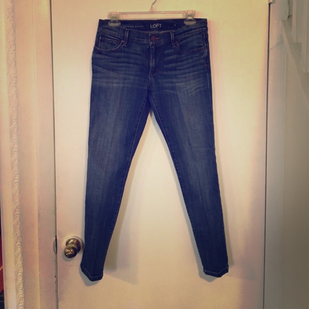 Loft 2P/26P Relaxed Skinny Jeans