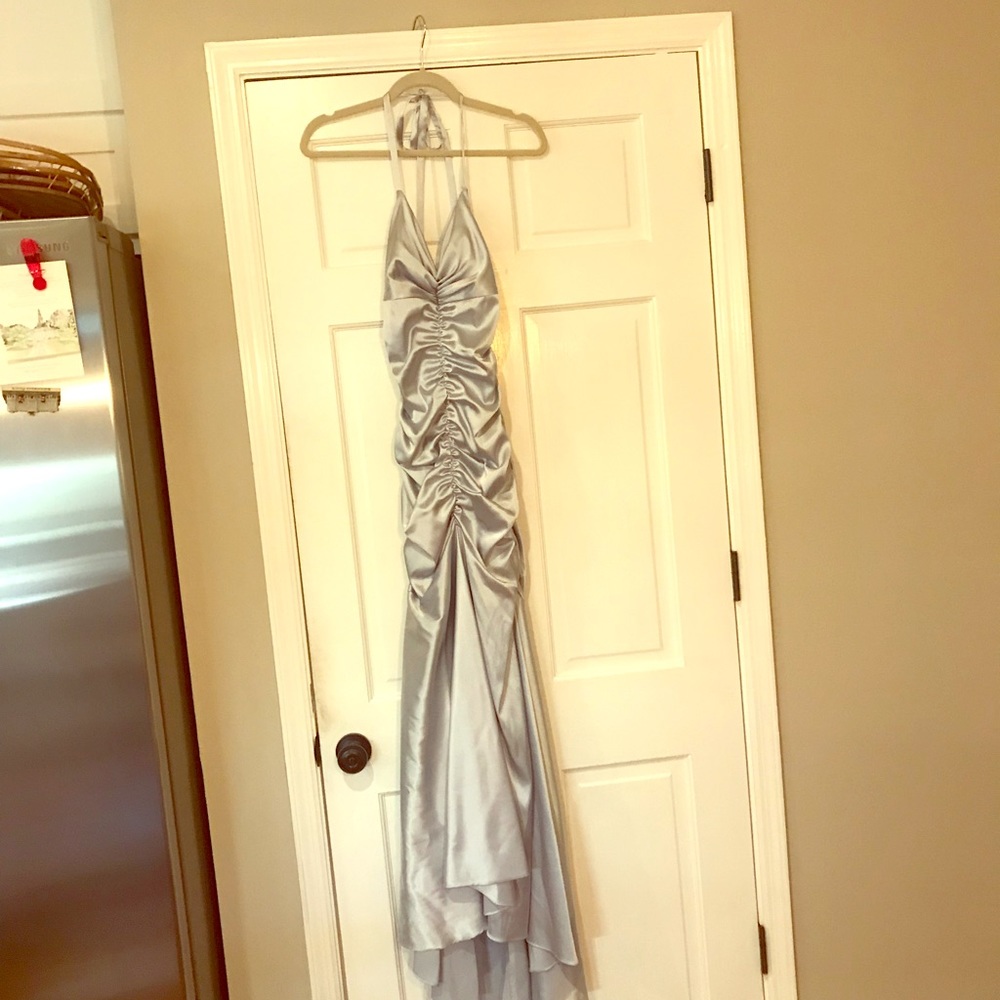 Jessica McClintock Formal Silver Dress