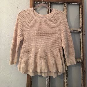 Crop top, swing sweater
