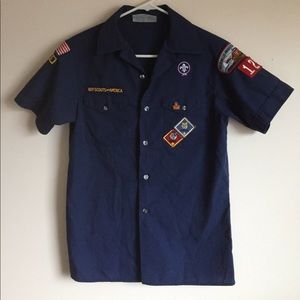 Vintage Boy Scouts Uniform Top