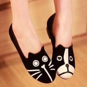 Cute Cat/Dog Cartoon Flats PLEASE READ DESCRIPTION