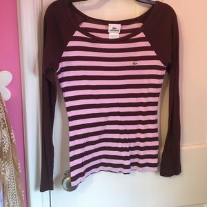 Great Lacoste striped longsleeve. Size 38.