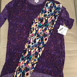 Lularoe Outfit, xs irma & os Maleficent Leggings