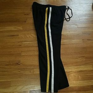 Striped track pants