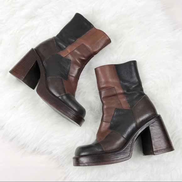 steve madden patchwork boots