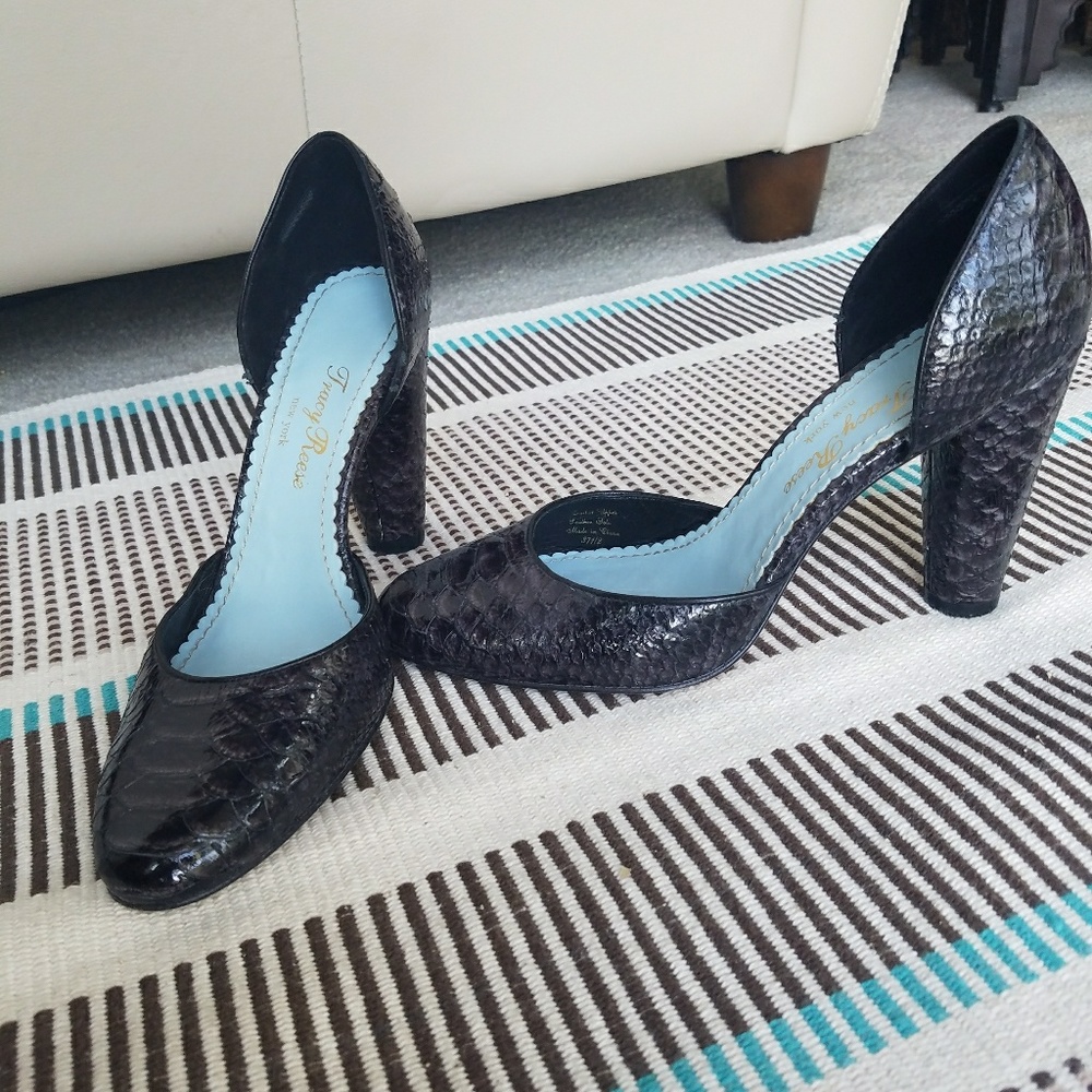 Tracy Reese snakeskin heels