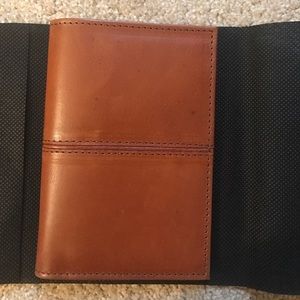 Leather passport holder