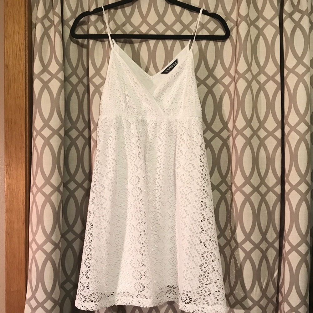 Beautiful crochet white dress