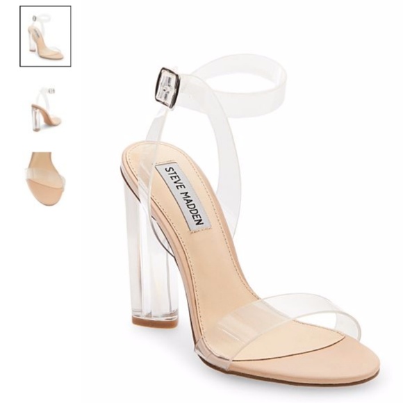 Steve Madden Shoes - Steve Madden High Heel Clear Sandal