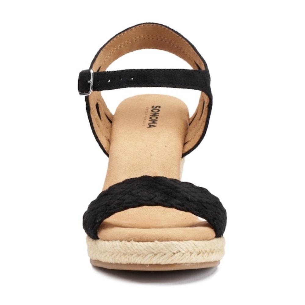Sonoma Anet Women's Espadrille Wedge Sandals Navy - Picture 2 of 4