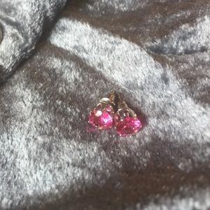 Pretty Pink stone earrings