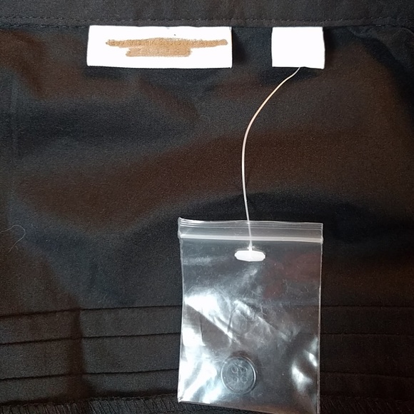 NY&Co Black Long Tuxedo Cotton Poly Spandex Top - Picture 7 of 7