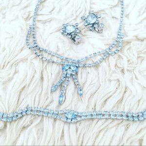 Something Blue! Baby Blue Diamanté Set