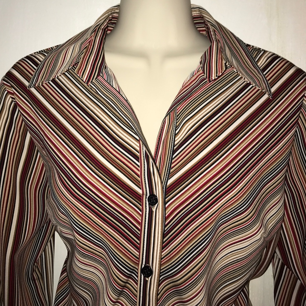 Dress Barn Vintage Style Collared Shirt