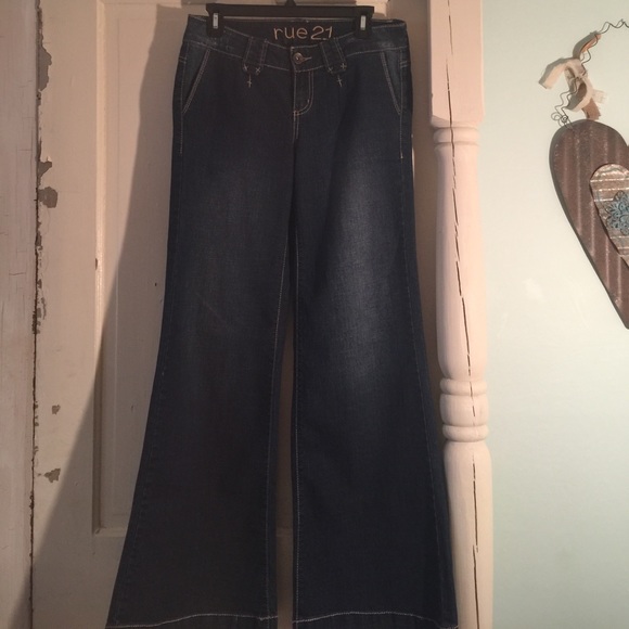 Rue 21 Jeans Wide Leg - Picture 2 of 3