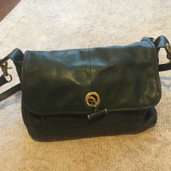 J.crew dark green messenger bag - Picture 2 of 8
