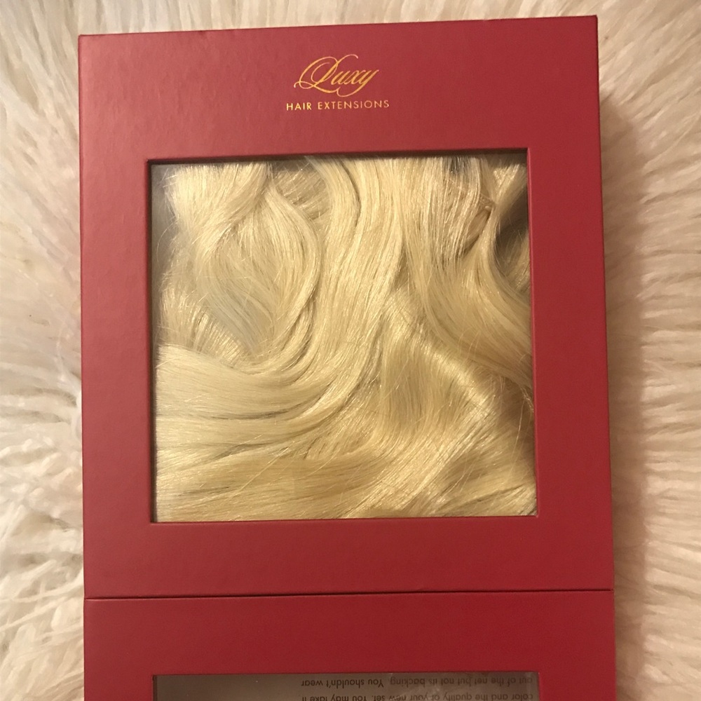 LUXY hair extensions- 20 inch, 160g, ash blonde