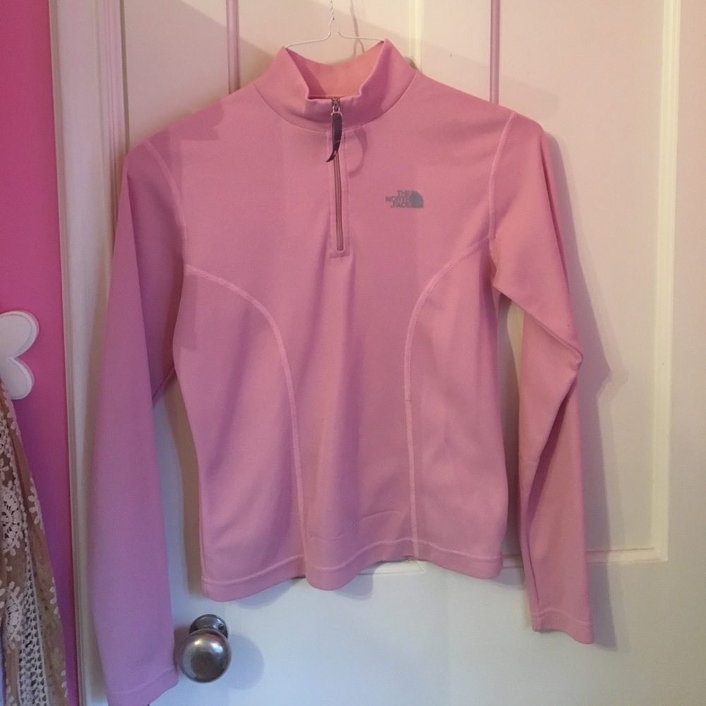North face pull over. Light pink. Extra small.