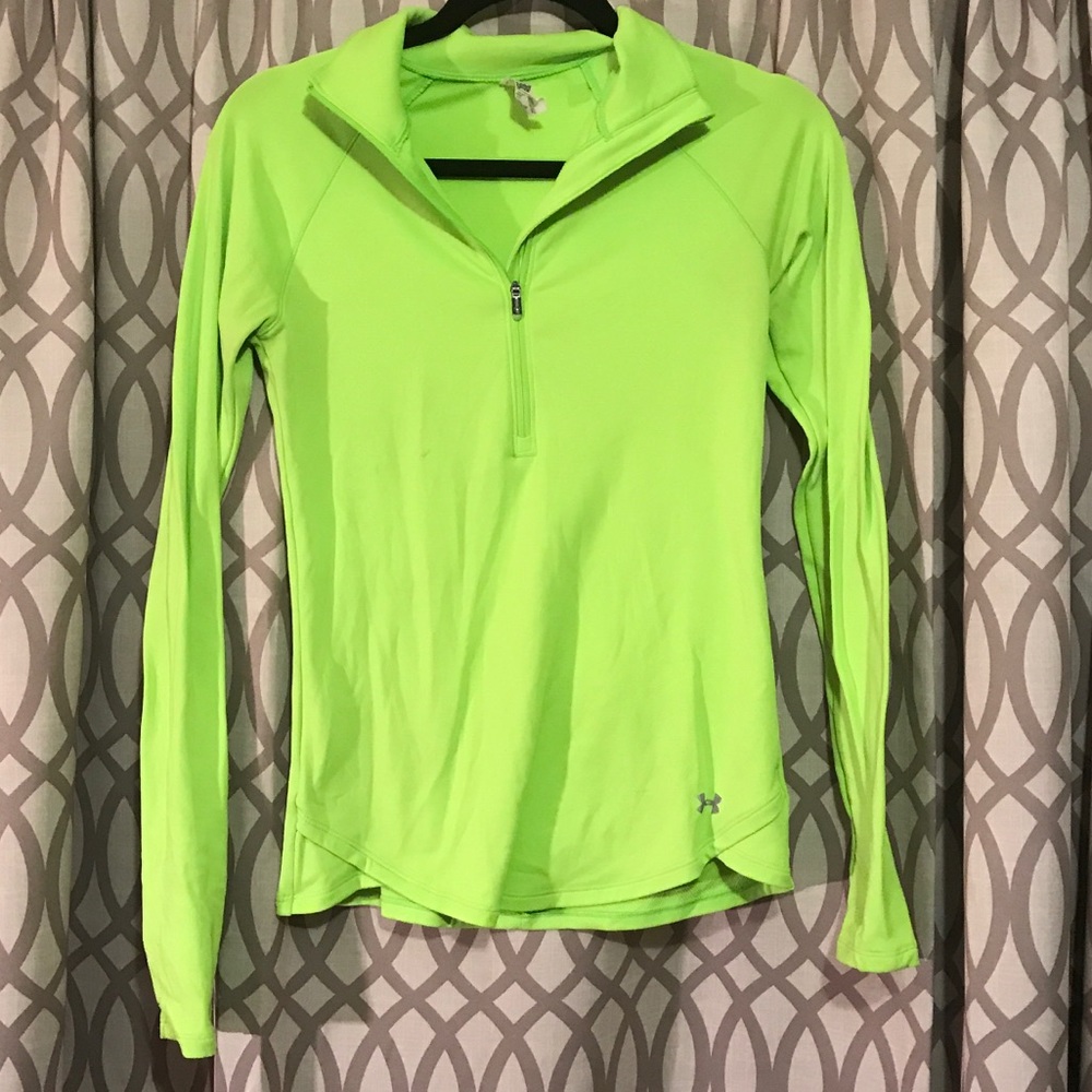 Under Armor neon green sweater