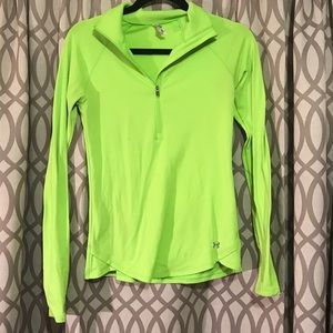 Under Armor neon green sweater