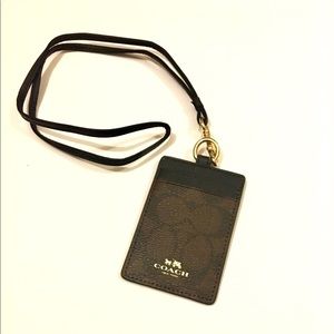 Coach ID lanyard