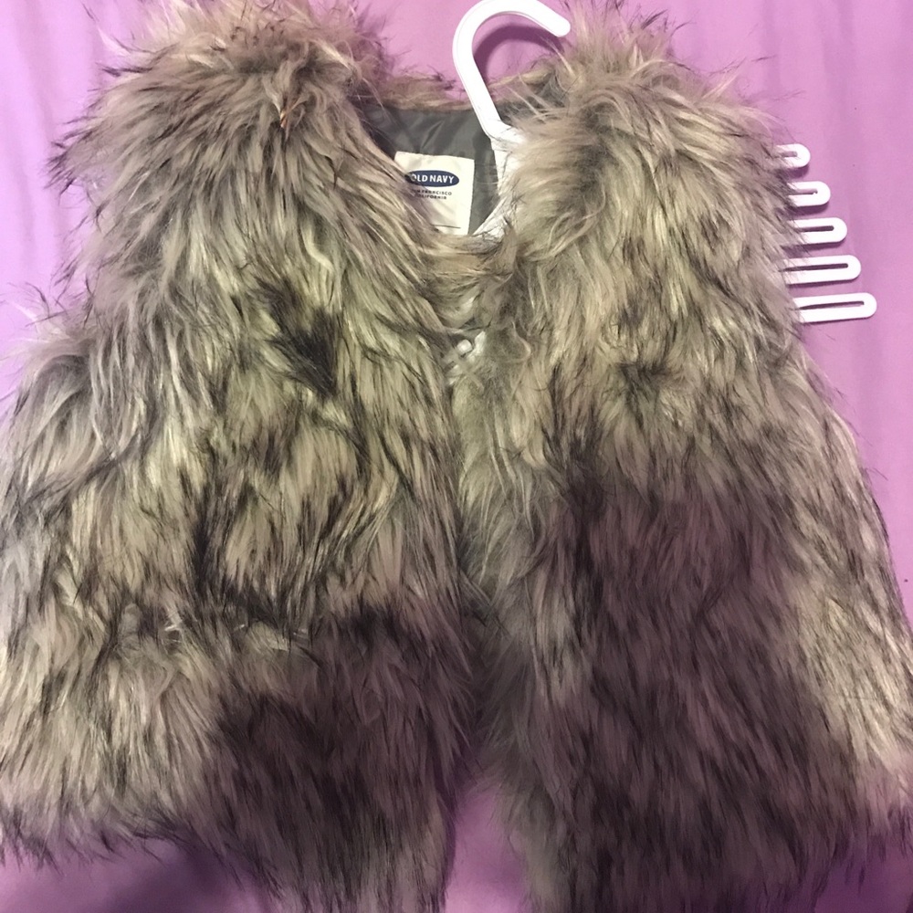 Fur vest toddler girl 2t